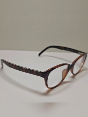 Authentic Fendi F1025 214 Tortoiseshell Cat-Eye Eyeglass Frames Signature Plaid